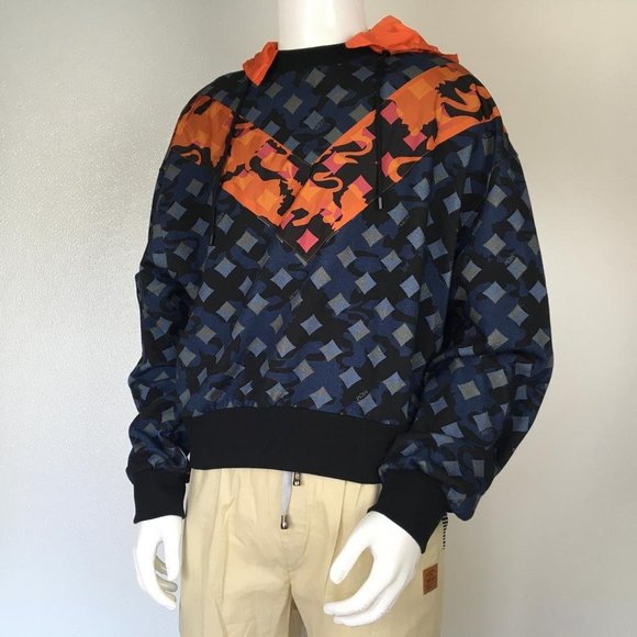 MCM Man Hooded Sweat Shirts Black Grey Color DM7 - Picture 4 of 7